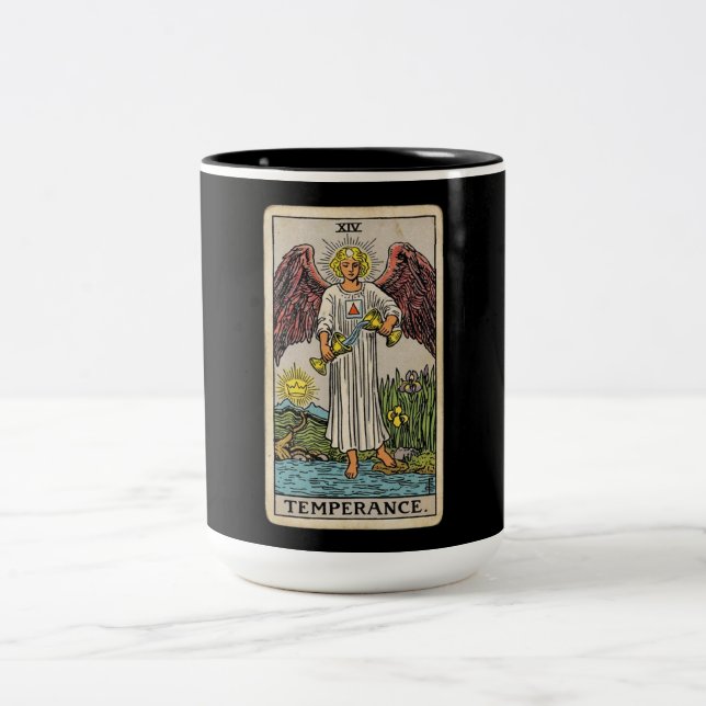 Caneca De Café Em Dois Tons The Temperance Tarot (Centro)
