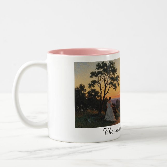 Caneca De Café Em Dois Tons The waiting lady mug (Esquerda)