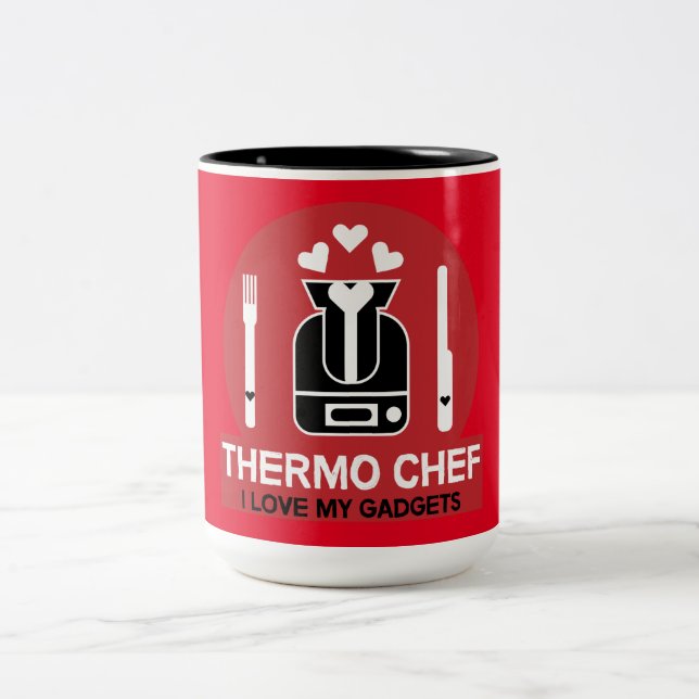 Caneca De Café Em Dois Tons Thermo Chef Novelty Kitchen (Centro)