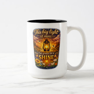 Caneca De Café Em Dois Tons This Big Light of Mine Coffee Mug