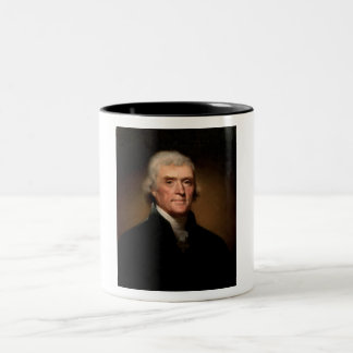 Caneca De Café Em Dois Tons Thomas Jefferson