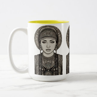 Caneca De Café Em Dois Tons Threads da Tradição