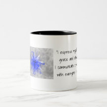 Throat Chakra Coffee mug com afirmações
