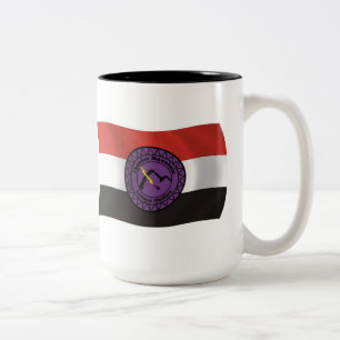 Caneca De Café Em Dois Tons Thunder Mountain Lenape Nag Flag