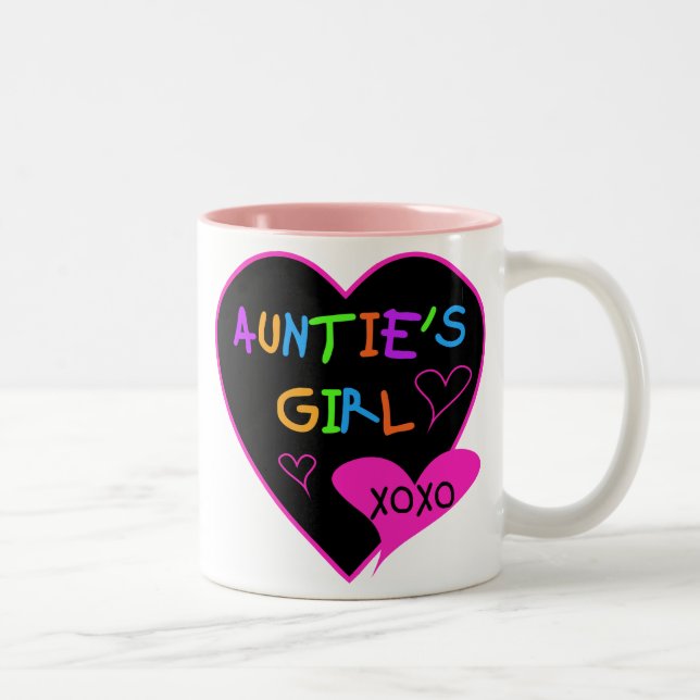 Caneca De Café Em Dois Tons Tias Meninas Camisas, canecas, chapéus e muito mai (Direita)