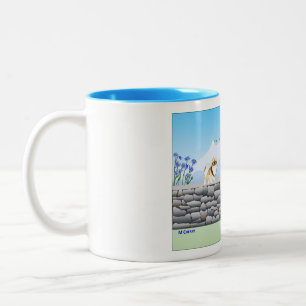 Caneca De Café Em Dois Tons Tibetano Mastiff/Tibetan Spaniel Coffee Mug