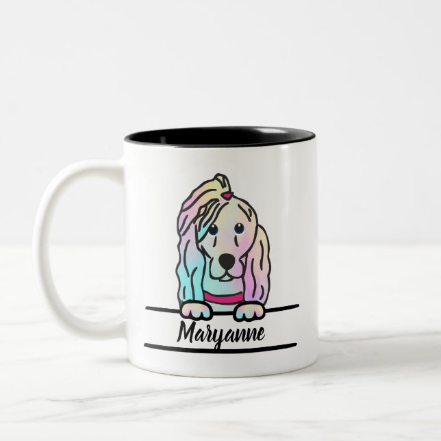 Caneca De Café Em Dois Tons Tie Dye Cog Mug (Esquerda)