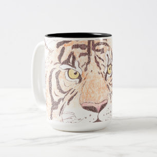 Caneca De Café Em Dois Tons Tiger Mug