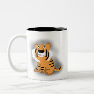 Caneca De Café Em Dois Tons Tigre