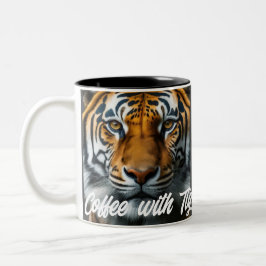 Caneca De Café Em Dois Tons Tigre