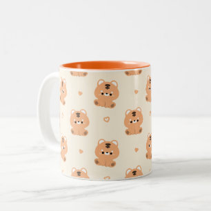 Caneca De Café Em Dois Tons Tigre