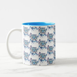 Caneca De Café Em Dois Tons Tigre