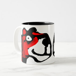 Caneca De Café Em Dois Tons Tigre