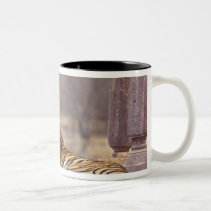 Caneca De Café Em Dois Tons Tigre-de-bengala-real no ceaph,