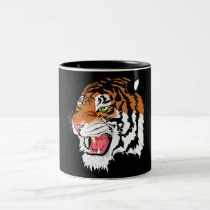 Caneca De Café Em Dois Tons tigre do sumatran