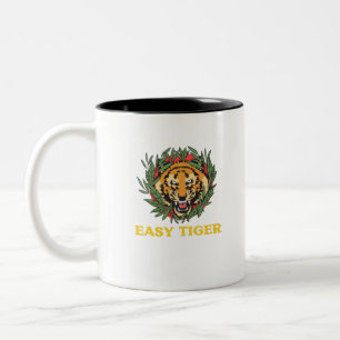 Caneca De Café Em Dois Tons Tigre Fácil