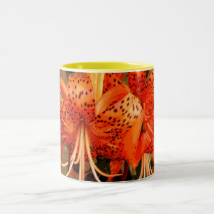 Caneca De Café Em Dois Tons 'Tigre Lily