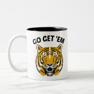 CANECA DE CAFÉ EM DOIS TONS TIGRE VÁ PEGÁ-LOS