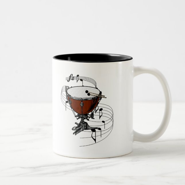 Caneca De Café Em Dois Tons Timpani (Direita)