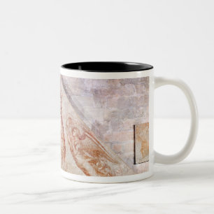 Caneca De Café Em Dois Tons Tímpano que descreve o cristo o Redemptor