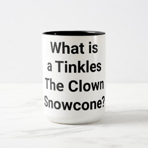 Caneca De Café Em Dois Tons Tinkles Clown Snowcone Hankamer Artjunkhaus Yum?