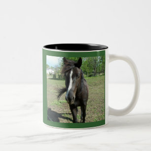 Caneca De Café Em Dois Tons Tinta do Cavalo