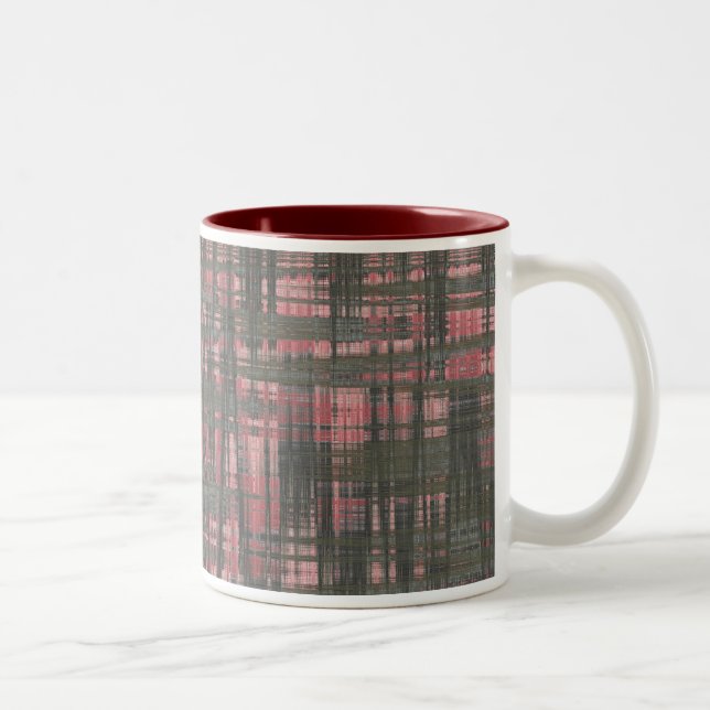Caneca De Café Em Dois Tons Tinta e Cinzas tecidas (Direita)