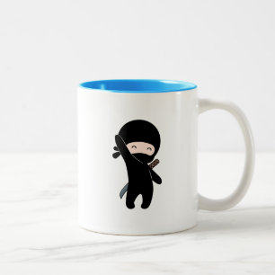 Caneca De Café Em Dois Tons Tiny Happy Ninja