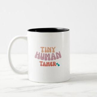 Caneca De Café Em Dois Tons Tiny Human Tamer - Coffee Mug