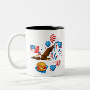 Caneca De Café Em Dois Tons tio da águia careca sam