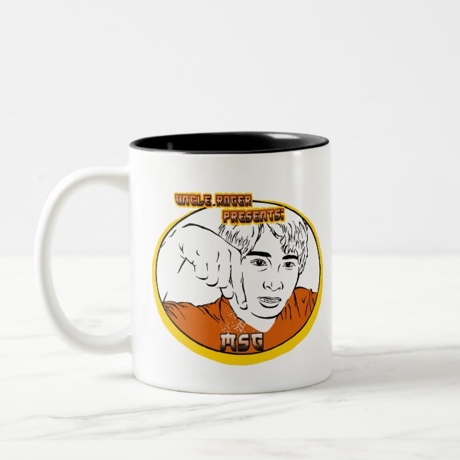 Caneca De Café Em Dois Tons Tio Roger Youtube Comediante MSG (Esquerda)