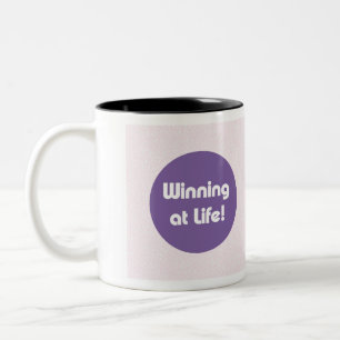 Caneca De Café Em Dois Tons Típica vitalícia