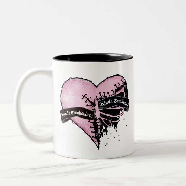 Caneca De Café Em Dois Tons Tipo Emocional (Esquerda)