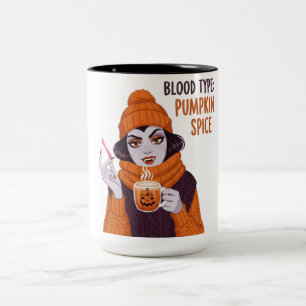 Caneca De Café Em Dois Tons Tipo Sanguíneo: Arroz De Pumpkin
