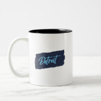 Tipografia Azul com Detroit Manuscrito