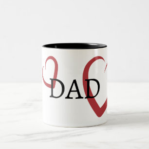 Caneca De Café Em Dois Tons Tipografia DAD