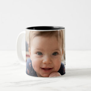 Caneca De Café Em Dois Tons Tipografia de imagem de bebê fofo