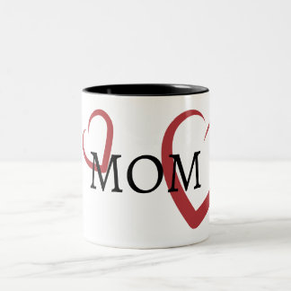 Caneca De Café Em Dois Tons Tipografia MOM 