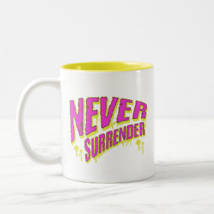 Caneca De Café Em Dois Tons Tipografia Motivacional Grafite Nunca Desista