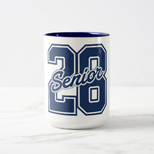 Caneca De Café Em Dois Tons Tipografia Orgulho Sênior da Turma de 2026
