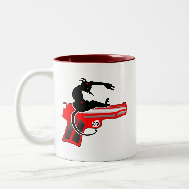 Caneca De Café Em Dois Tons Tiro Herói (Esquerda)