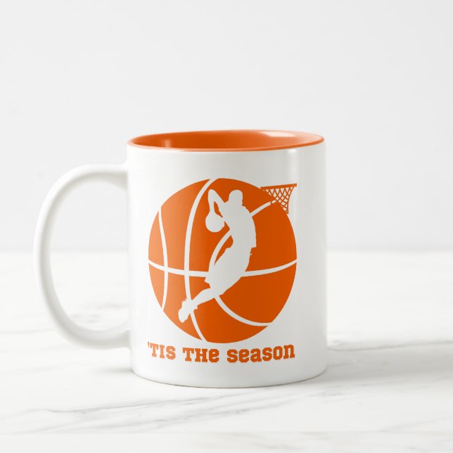 Caneca De Café Em Dois Tons Tis The Season Basball Slam Dunk (Esquerda)
