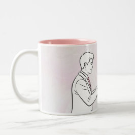 Caneca De Café Em Dois Tons Title: First Valentine’s Day Together Personalized