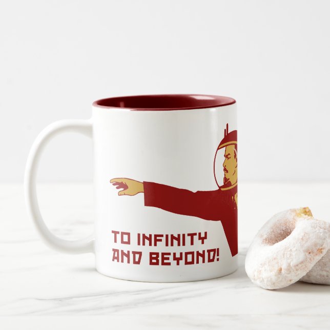 Caneca De Café Em Dois Tons To infinity and bey (Com Donut)