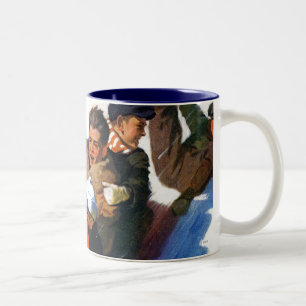 Caneca De Café Em Dois Tons Tobagganing