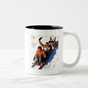 Caneca De Café Em Dois Tons Tobagganing