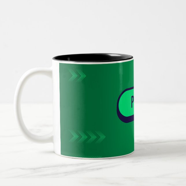Caneca De Café Em Dois Tons Tocar Mug (Esquerda)