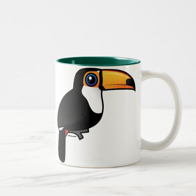 Caneca De Café Em Dois Tons Toco Toucan (Direita)