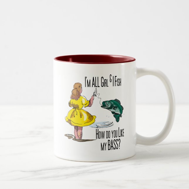 Caneca De Café Em Dois Tons Todas as Camisas de Pesca (Direita)