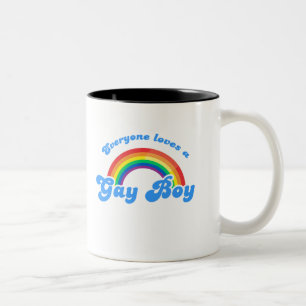 Caneca De Café Em Dois Tons Todo mundo ama um Gay